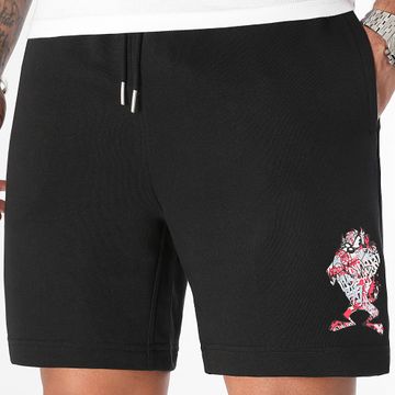 Looney Tunes - Pantaloncini da jogging Taz Graffiti Pink Nero