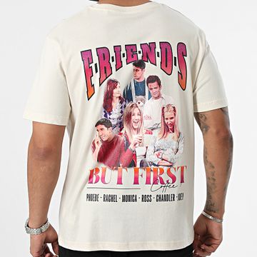 Friends - Tee Shirt Oversize Grande Ma Prima Caffè Indietro Beige