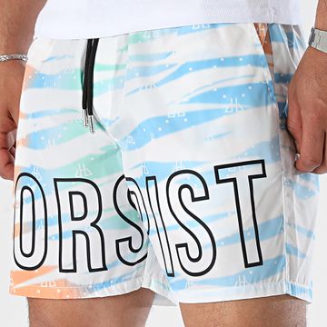 Classic Series - Pantaloncini da jogging Ibiza Bianco Azzurro Arancione Verde chiaro