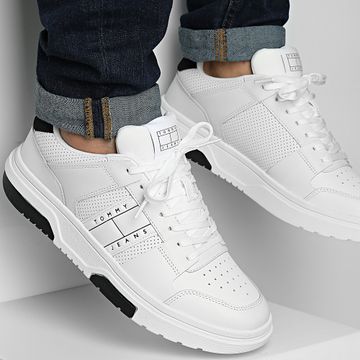 Tommy Jeans - Scarpe da ginnastica Brooklyn Elevated 2662 Bianco Nero