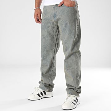2Y Premium - Jeans baggy blu cammello