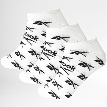 Reebok - Confezione da 3 paia di calzini invisibili R0357 bianco nero