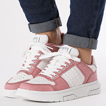 Tommy Jeans - Scarpe da ginnastica Brooklyn Mix Media 2577 Chalky Pink da donna