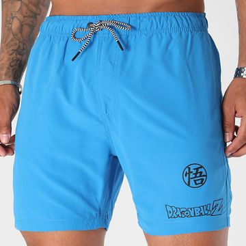 Dragon Ball Z - Pantaloncini da bagno Goku Kanji Chest Blu Reale