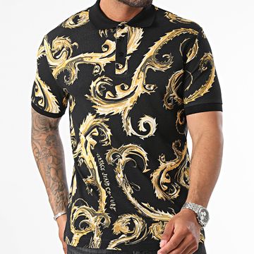Versace Jeans Couture - Polo manica corta 77GAG6S0-JS390 Nero Rinascimento