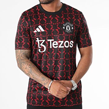 Adidas Sportswear - Maglia da calcio del Manchester United IT1996 Nero Rosso