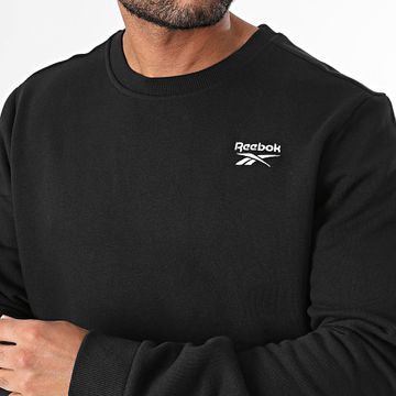 Reebok - Identity Felpa a girocollo con logo piccolo in pile 100202864 Nero