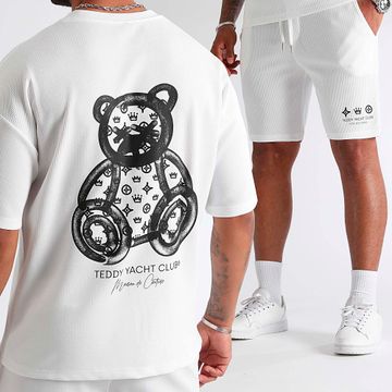 Teddy Yacht Club - Set di magliette e pantaloncini bianchi e neri