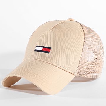 Tommy Jeans - Cappello Trucker a bandiera allungata 2425 Beige