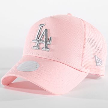 New Era - Cappello donna Trucker Metallic LA 60565487 Rosa Argento