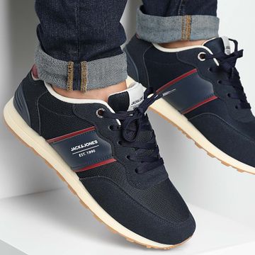 Jack And Jones - Sneakers Spirit Runner Navy Blazer Red Dahlia