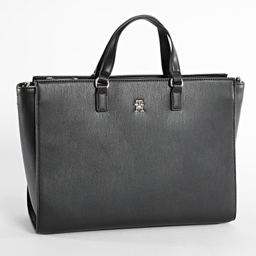 Tommy Hilfiger - Borsa donna Fresh Satchel 6681 Nero Oro