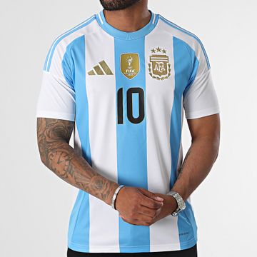 Adidas Sportswear - Maglietta AFA Argentina a righe IX7790 Bianco Azzurro Oro