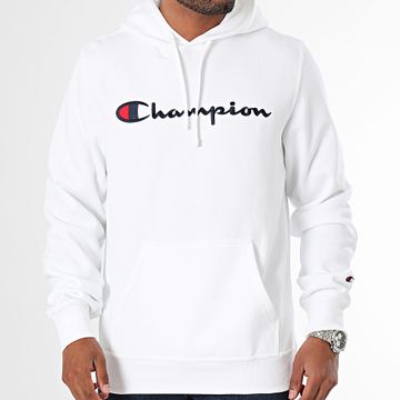 Champion - Felpa con cappuccio 220253 Bianco