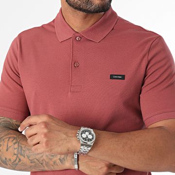 Calvin Klein - Polo Manica Slim Stretch Pique 1196 Rosso