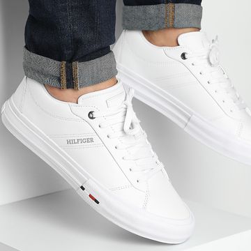 Tommy Hilfiger - Scarpe da ginnastica Hi Vulc Street 5201 Bianco