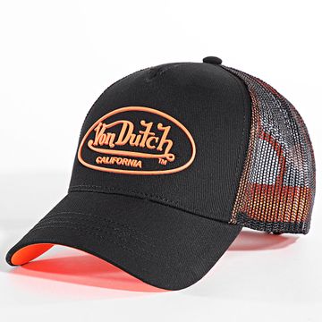 Von Dutch - Cappello Trucker Dom Nero Arancione