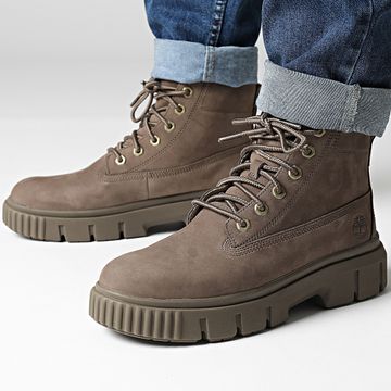 Timberland - Stivali Greyfield Mid Lace Boot A2FT6 Medium Brown Nubuck