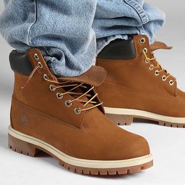 Timberland - Stivali Premium 6 In Lace Waterproof 172066 Dark Wheat Nubuck