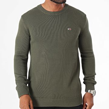 Tommy Jeans - Essentials 8370 Maglione sottile verde kaki