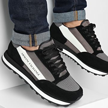 Armani Exchange - XUX083-XV263 Scarpe da ginnastica in ferro nero
