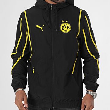 Puma - Giacca a vento Borussia Dortmund 09 Prematch 777601 Nero Giallo