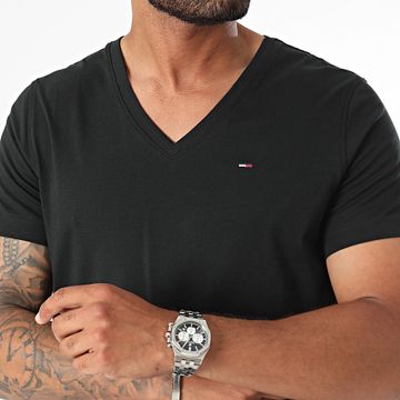 Tommy Jeans - Maglietta con scollo a V Original 4410 Nero