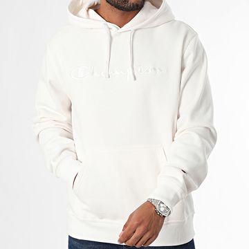 Champion - Felpa con cappuccio 220271 Bianco