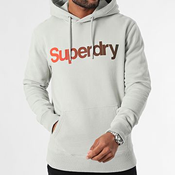 Superdry - Felpa con cappuccio Core Logo Fade M2013724A Grigio