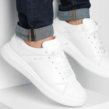 Calvin Klein - Cestini Cupsole Lace Up Mono Mix 2218 Bianco