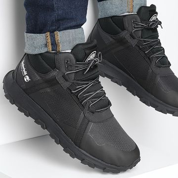 Timberland - Winsor Trail Mid Lace Waterproof Sneakers A41W7 Black Mesh
