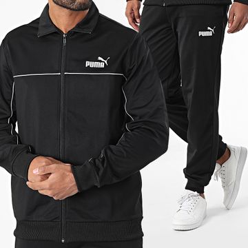 Puma - Tuta da ginnastica con profili in polietilene 681896 Nero