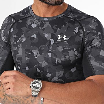 Under Armour - HeatGear Tee Shirt 1386937 Nero Grigio Antracite