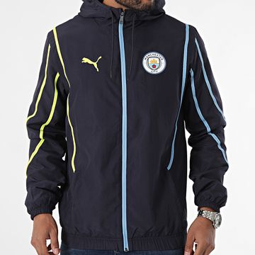 Puma - Giacca a vento Manchester City Prematch 777580 blu navy