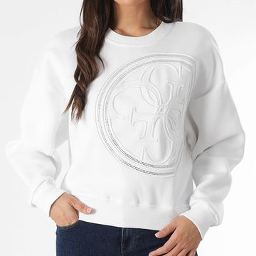 Guess - Top donna con girocollo W4BQ07-K9Z21 Bianco