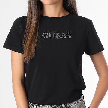 Guess - Maglietta donna con strass V3BI11-J1314 Nero