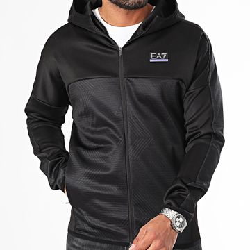 EA7 Emporio Armani - 6DPM70-PJJHZ Giacca con zip e cappuccio nero
