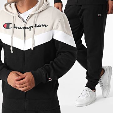 Champion - Tuta da ginnastica 220291 Nero Beige