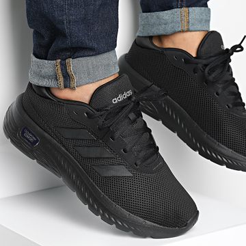 Adidas Sportswear - Cloudfoam Comfy Sneakers IH6129 Core Black Iron Metallic