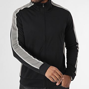 Calvin Klein - Giacca con zip a righe GMF4J412 Nero