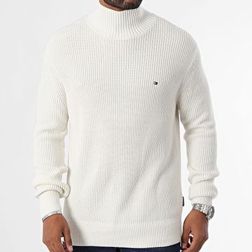 Tommy Hilfiger - Maglione a coste in cotone 7328 beige chiaro