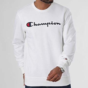Champion - Felpa girocollo 220254 Bianco