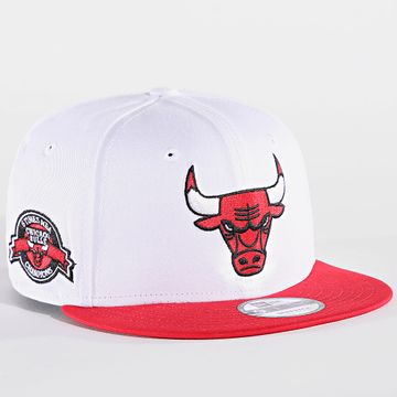 New Era - Cappello Snapback dei Chicago Bulls 9Fifty 9Fifty 60573362 Bianco Rosso