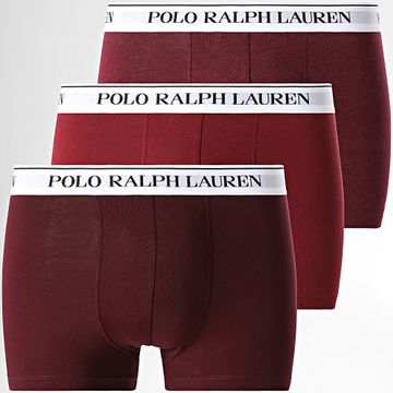 Polo Ralph Lauren - Set di 3 boxer bordeaux