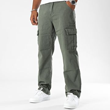 Frilivin - Pantaloni Cargo Jean dal taglio regolare verde kaki
