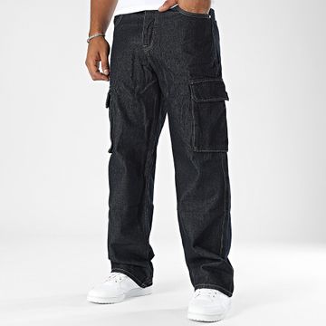 Frilivin - Pantaloni Cargo Raw Blue Baggy Jean