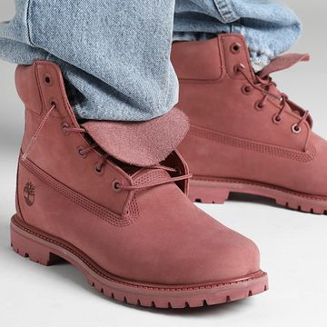 Timberland - Stivali Premium 6 In Lace Waterproof A2HR8 Medium Red Nubuck