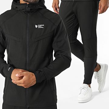 Comme Des Loups - Set giacca e pantaloni da jogging con cappuccio nero