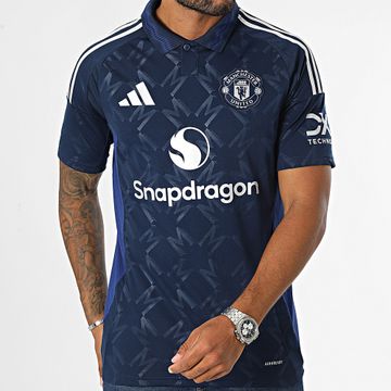 Adidas Sportswear - Polo Manchester United IU1390 Navy a maniche corte a righe