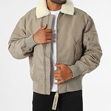 Calvin Klein - 6108 Giacca con zip color taupe